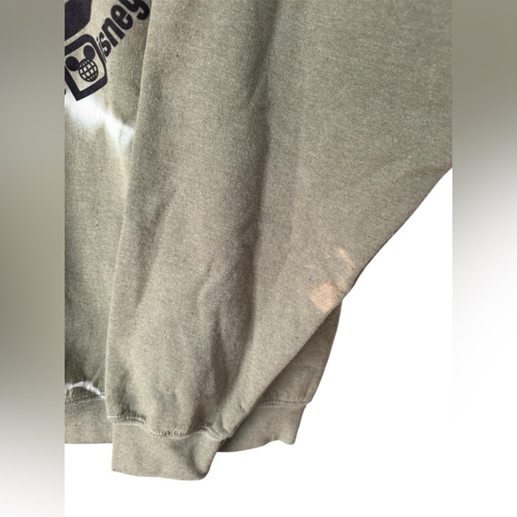 Mickey Mouse Walt Disney World Tie Dye Sweatshirt Crew neck Green Size Large - Picture 3 of 6